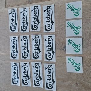 Carlsberg Waterless Tattoos (4) and Stickers (12)